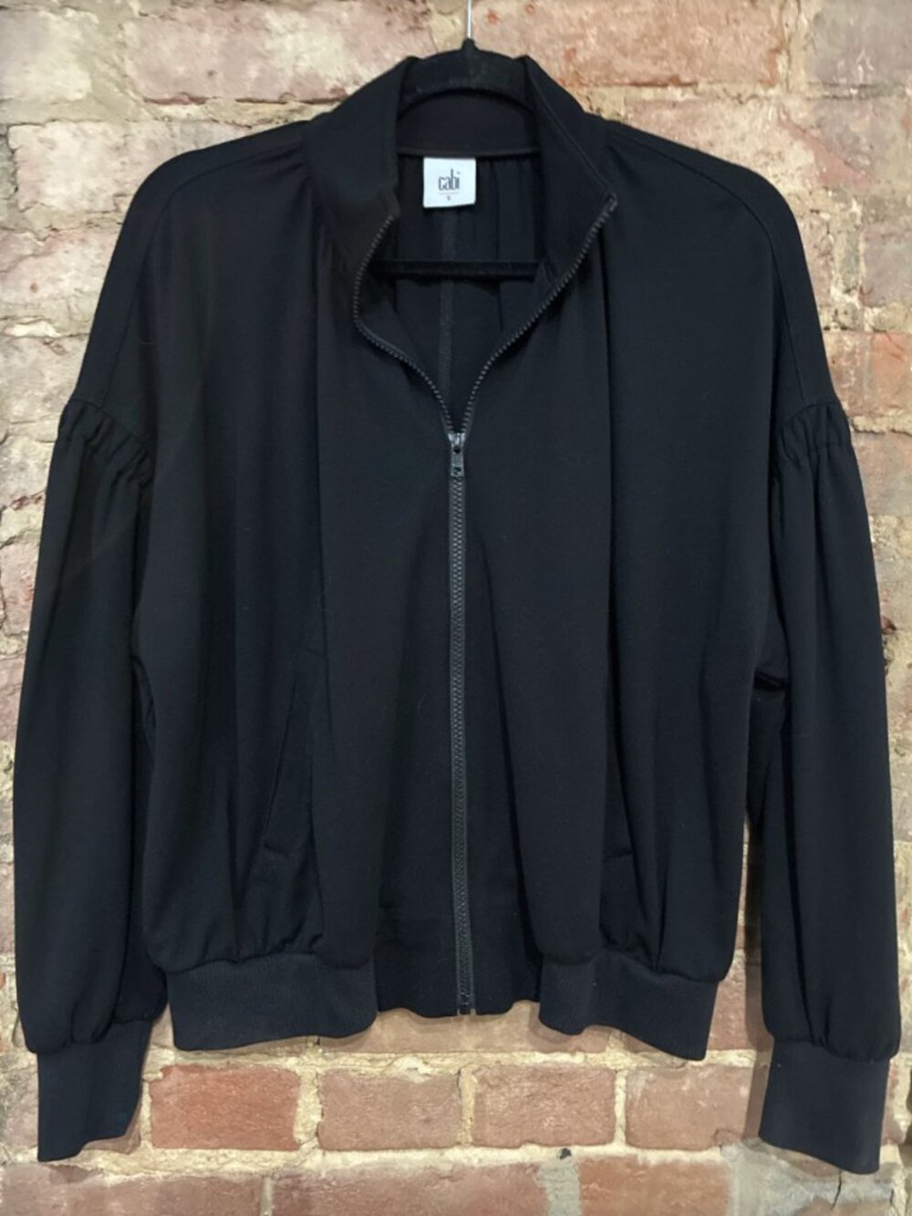 Cabi Black Bomber Zip Up S